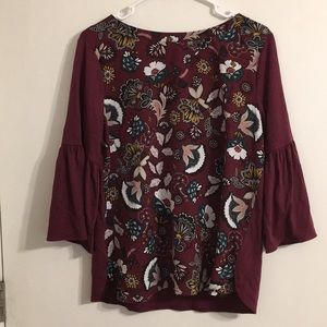 Van Heusen Bell Sleeved Blouse Size M